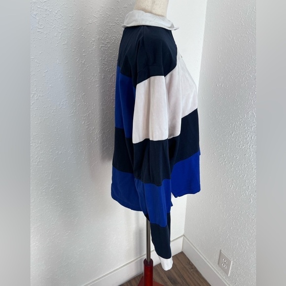 Tommy Hilfiger Y2K Style Velour Color-block Cropped Half-Zip Sweater - Picture 2 of 7